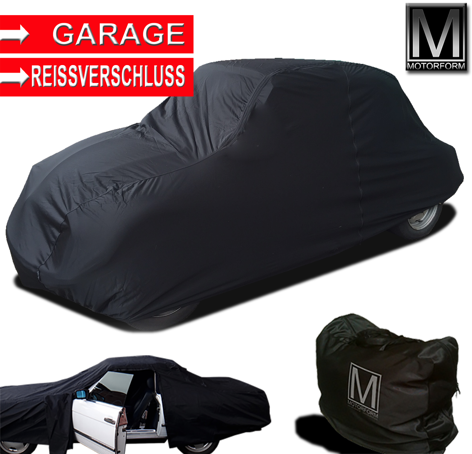 Black Series Zip Cover fuer Morris Minor 1000 Cabriolet
