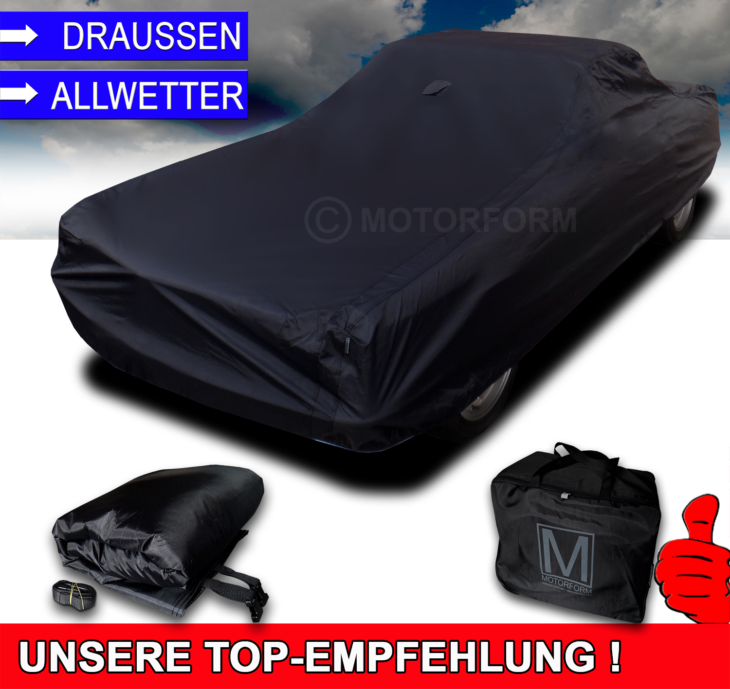 Optimo Outdoor Car Cover for Dodge length of car 5.51 - 5.80m
