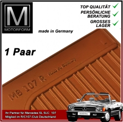 1 Paar Einstiegsleisten Mercedes SL SLC tabak braun