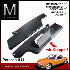 1 Pair of Sunvisors for Porsche 914 with OE mirror flap