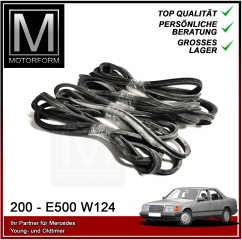 4-teiliger Türdichtsatz für Mercedes W124 Limousine