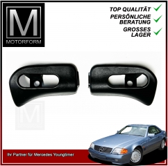 1 Paar Kappen für Mercedes SL R129 Sonnenblenden Halter SCHWARZ