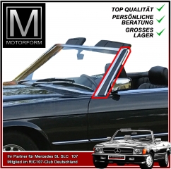 Left A-Pillar Chrome Trim 3-pieces for Mercedes SL 107