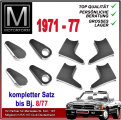 8-teiliges Sitz Chromset für frühe Mercedes SL 107 BIS Bj. 8/77