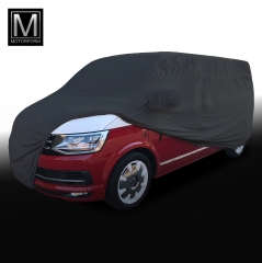 Black Stretchy Indoor Car Cover for VW Bus T5 LWB