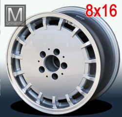 Kanaldeckel Gulli Alufelge 8x16 ET11 Rand poliert NEU