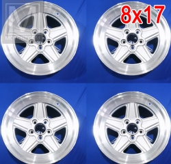 4 Felgen 8x17 ET11 Penta Design Glanzbett hochwertig NEU