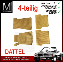 Set of 4 Floor Mats PALOMINO for Mercedes 107 SL SLC