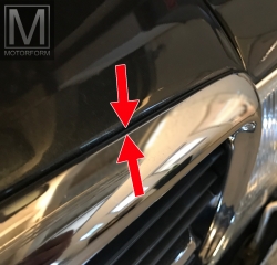 Dichtung für Mercedes SL SLC W107 Chromgrillrahmen