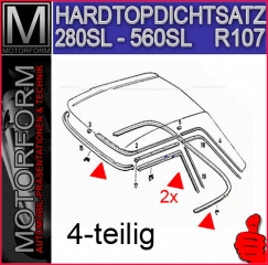 Mercedes Dichtsatz Hardtop 4-teilig für SL R107