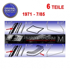 Original-Qualität - Satz Karosseriedichtungen (6 Stück) SL R107