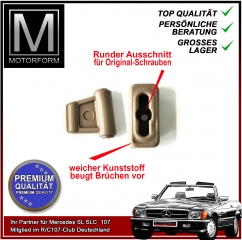 Sonnenblenden Clips (2-teilig) in BEIGE für Mercedes SL R107