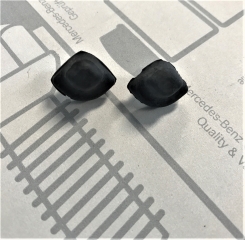 1 pair of fuel lid rubbers for Mercedes SL 107