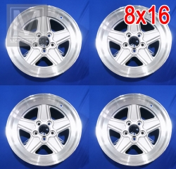 4 Felgen 8x16 ET11 Penta Design Glanzbett hochwertig NEU
