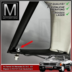 chrome lock cap for Hardtop Mercedes SL 107