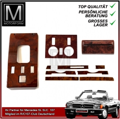 Wurzelholz Satz 10 Teile für Mercedes 300SL 420SL 500SL MOPF