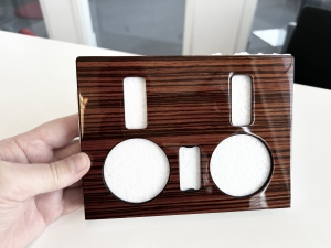 Heizungsblende in Zebrano Holz für Mercedes SL 1982-85 Blende