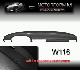 Mercedes 116-series Dashboard-Cover black speaker