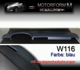 Mercedes 116-series Dashboard-Cover blue speaker