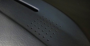 Mercedes 116-series Dashboard-Cover blue speaker