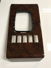 Wooden shift console in burl walnut for Mercedes SL 107