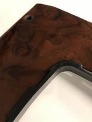 Wooden shift console in burl walnut for Mercedes SL 107