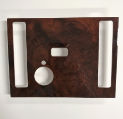 Wooden AC console in burl walnut for Mercedes SL SLC 107