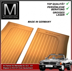 2 pieces sill cover set palomino/camel Mercedes SL 107 Germany