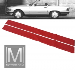 1 Paar Einstiegsleisten Mercedes SL SLC rot