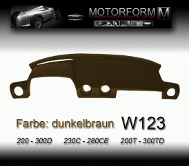 Armaturenbrett-Cover / Abdeckung Mercedes W123 dunkelbraun
