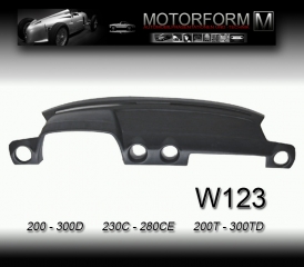 Mercedes 123-series Dashboard-Cover black