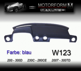 Mercedes 123-series Dashboard-Cover blue