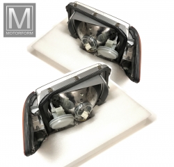 Pair EURO headlights with level adjust for Mercedes SL SLC 107
