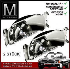 Paar Reflektoren fuer Nebelscheinwerfer Mercedes SL SLC W107