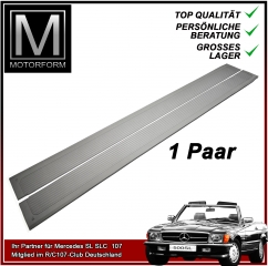 1 Paar Einstiegsleisten Mercedes SL SLC grau made in Germany