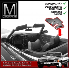 Chromabdeckung B-Saeule rechts Mercedes SL R107 bis 9/81