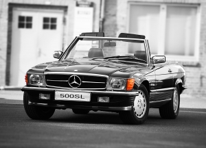 8-teiliges Sitz Chromset Mercedes SL 107 ab 9/77 ohne MAL