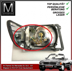 cable and plug incl. socket for 1 headlight Mercedes 107