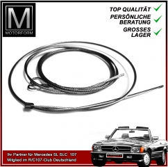 Mercedes SL R107 W107 Verdeck Spannseil Satz 3-teilig komplett