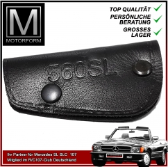 Mercedes 560SL R107 Leder Schluesseltasche schwarz