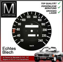 Tachoscheibe Mercedes SL SLC W107 1979-89 elektrisch