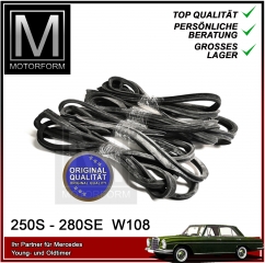 4-pieces door sealkit in OE quality Mercedes 108 109