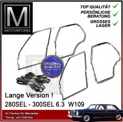 4-pieces sealkit in OE quality Mercedes 109 LWB 300SEL