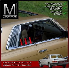 Satz hintere Fenster Abstreifdichtungen Mercedes C107