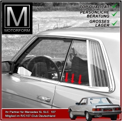 Satz hintere Fenster Abstreifdichtungen Mercedes C107