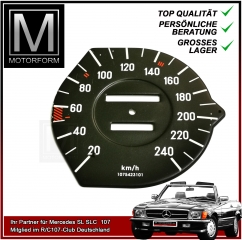 Speedo plate Mercedes 280SL 350SL 450SLC 1971-79