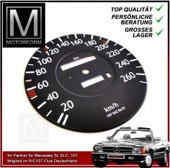 Speedo plate + gears KIT Mercedes 560SL 107