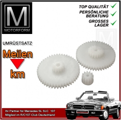 Speedo plate + gears KIT Mercedes 560SL 107