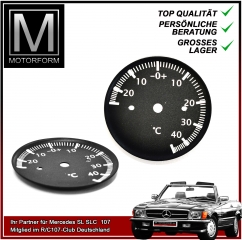 Temperature dial in Celcius for Mercedes SL 107 vent instrument