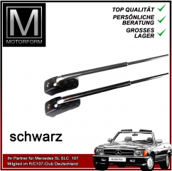 Pair of Sunvisor Holders BLACK for Mercedes SL 107